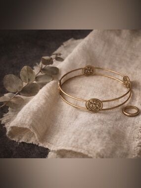 Sara Blaine Willow House Celtic Filigree Bangle Bracelet Designer Retired Brand